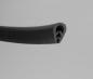 Preview: Kantenschutzprofil TPE-Kantenschutz Farbe schwarz bis 90°C 12x17mm Klemmbereich 3-5mm