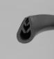 Preview: Kantenschutzprofil TPE-Kantenschutz Farbe schwarz bis 90°C 12x17mm Klemmbereich 3-5mm