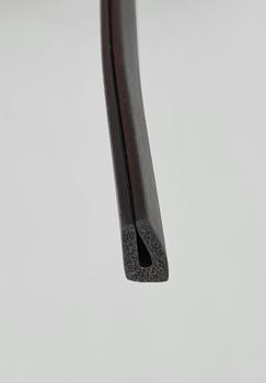 Moosgummi U-Profil – Fassungsprofil /Kantenschutzprofil 15x11mm – Klemmbereich 3mm – EPDM