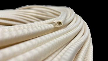 Kantenschutz U-Profil mit Stahlklemmband Farbe hellelfenbein Klemmbereich 0,8-2mm  Höhe x Breite 8x5,5mm
