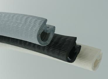 Artikel 68714000 - Kantenschutzprofil PVC/EPDM Klemmbereich 1,0 - 4,0 mm  Gesamthöhe 21mm Gesamtbreite 10,4mm