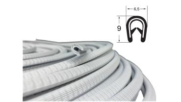 POM-Kantenschutzprofil, transparente Ausführung, Klemmbereich von 1-4mm -  Kantenschutzprofil & Kederband