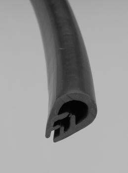 Kantenschutzprofil TPE-Kantenschutz Farbe schwarz bis 90°C 12x17mm Klemmbereich 3-5mm