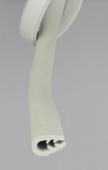 Kantenschutz aus Thermoplast TPE  Klemmprofil Farbe grau für Klemmbereich 1-3 mm