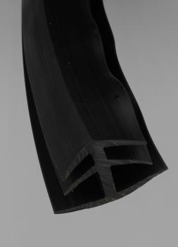 Kantenschutz aus Thermoplast TPE  Klemmprofil Farbe grau für Klemmbereich 1-3 mm