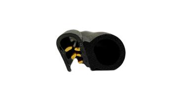 Dichtungsprofil mit EPDM-Schlauch, seitlich
