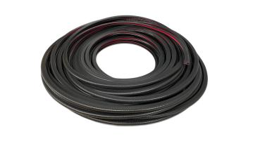 PVC-Kantenschutzprofil mit Stahleinlage, Klemmbereich 1-4mm, Schwarz