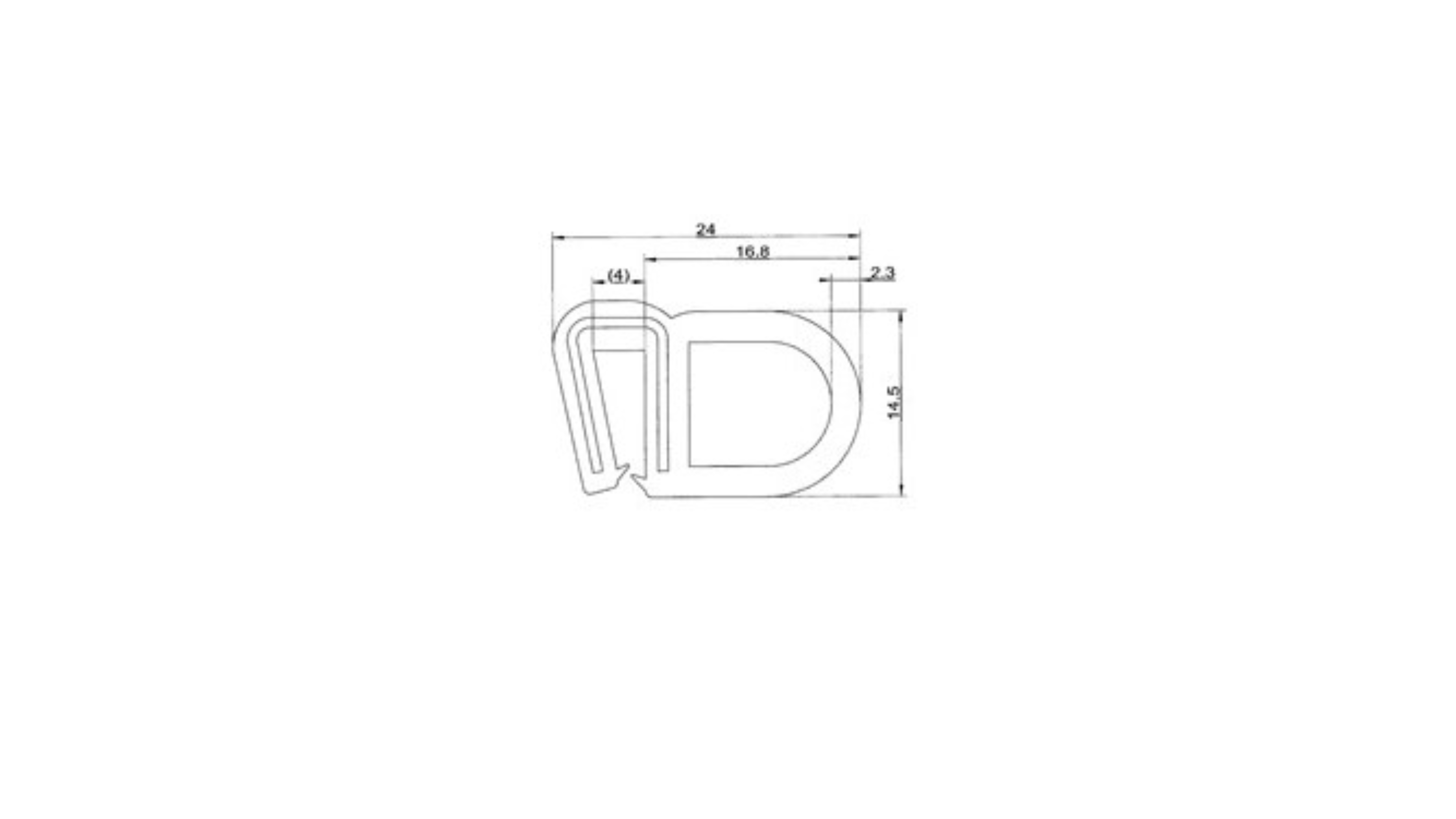 Silikon-Kantenschutz mit Stahleinlage, Klemmbereich 1-4mm -  Kantenschutzprofil & Kederband