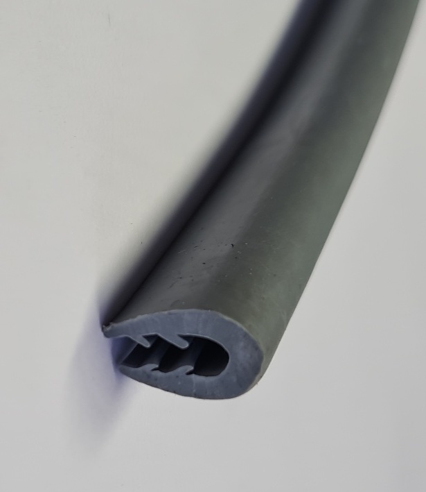 Kantenschutzprofil TPE-Kantenschutz bis 140°C, 10x14mm, in weiß,  Klemmbereich 1-3mm. - Kantenschutzprofil & Kederband