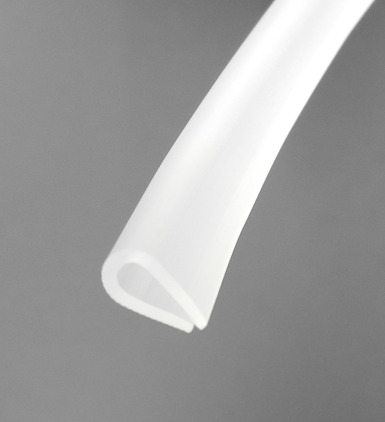 Kantenschutzprofil - U-Profil Maße 5,5x10,0mm Farbe halbtransparent -  Kantenschutzprofil & Kederband