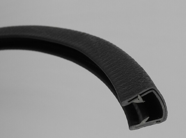 KS1-2G Kantenschutzprofil PVC grau 1-2 mm Keder, Band, Klemm Profil