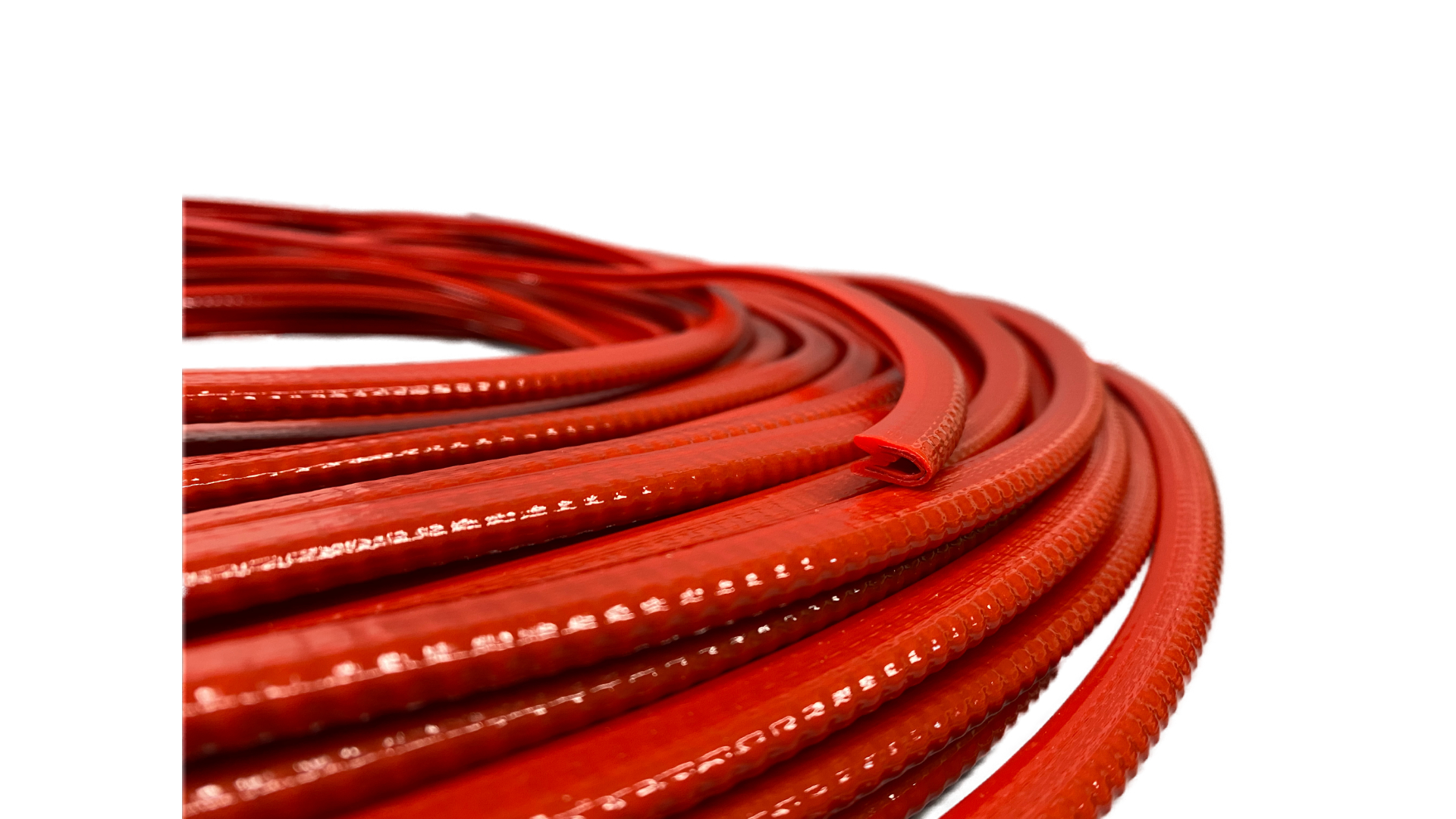 Kantenschutz-Profil PVC mit Metallklemmband Farbe rot Klemmbereich