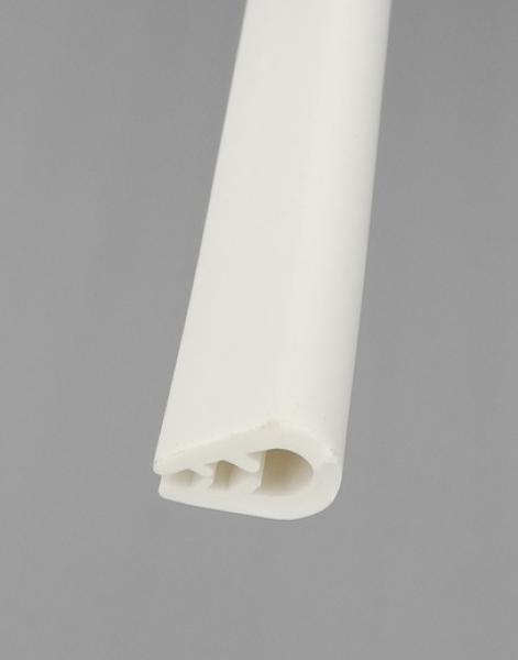 Kantenschutzprofil TPE-Kantenschutz Farbe weiß bis 90°C 12x17mm Klemmbereich 3-5mm