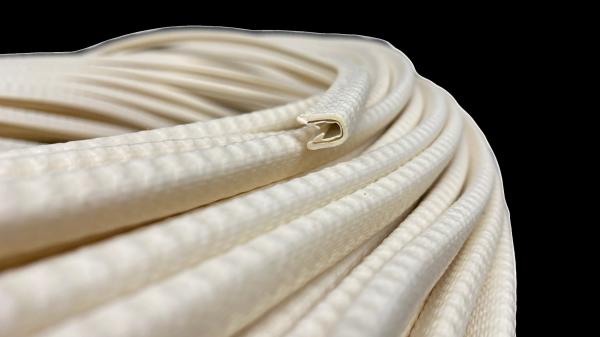 Kantenschutz U-Profil mit Stahlklemmband Farbe hellelfenbein Klemmbereich 0,8-2mm  Höhe x Breite 8x5,5mm