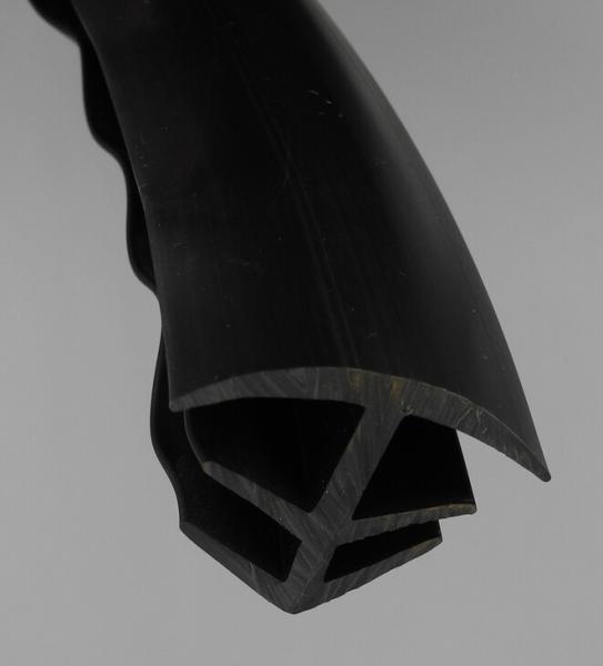 Kantenschutz aus Thermoplast TPE  Klemmprofil Farbe grau für Klemmbereich 1-3 mm