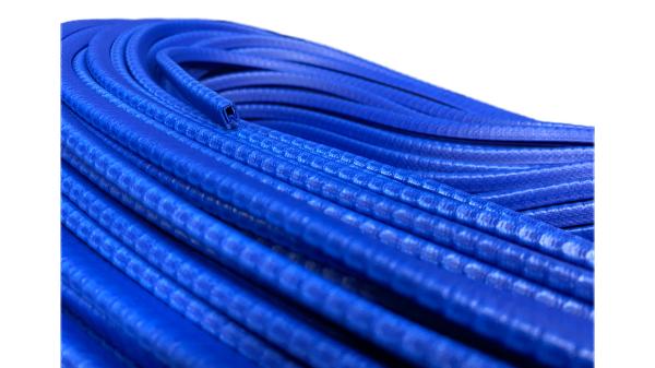 Kantenschutz mit Metallklemmband Farbe Signalblau Klemmbereich 0,8-2mm HxB 8x5,5mm