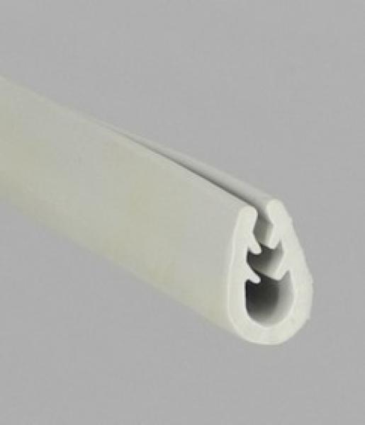 Kantenschutz aus Thermoplast TPE  Klemmprofil Farbe grau für Klemmbereich 1-3 mm