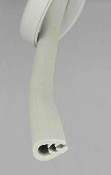 Kantenschutz aus Thermoplast TPE  Klemmprofil Farbe grau für Klemmbereich 1-3 mm
