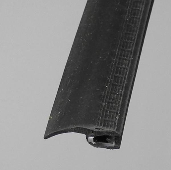 TPE Kantenschutzprofil mit POM-Klemmbett Farbe schwarz nicht
