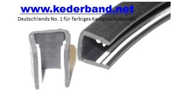 Kantenschutzprofil Kantenschutz PVC Kanten Schutz Keder Band halb +  transparent