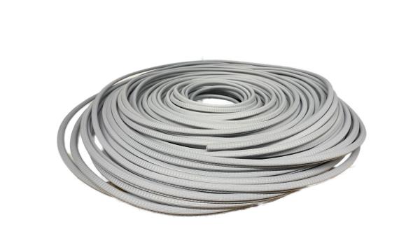 Kantenschutzband POM in silber, Klemmbereich 1-2mm., Maße 9,5x7mm. KL1001S