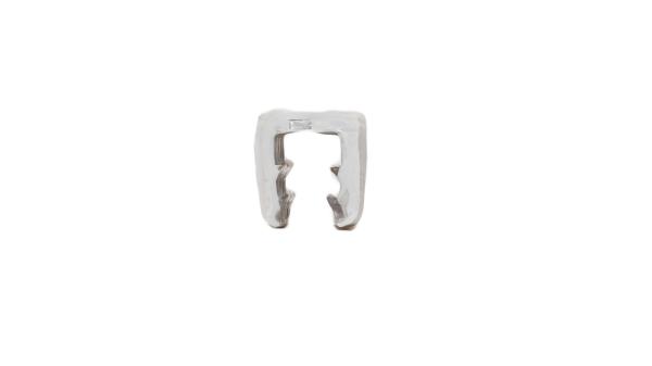 Kantenschutzprofil POM in weissgrau, Klemmbereich 6-8mm., Maße 16,5x14,5mm. KL1004G