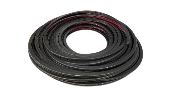 PVC-Kantenschutzprofil mit Stahleinlage, Klemmbereich 1-4mm, Schwarz