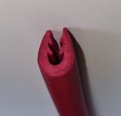 Kantenschutzprofil rot TPE-Kantenschutz bis 140°C 10x14mm Klemmbereich 1-3mm