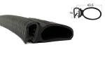 Kantenschutzprofil PVC/EPDM Dichtung seitlich Dichtungsprofil groß, 16,5x 11,5